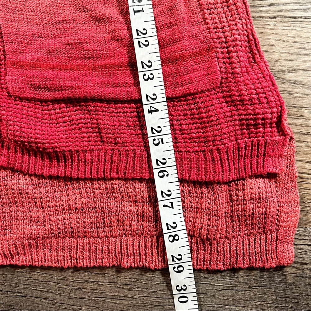 MOTH ANTHROPOLOGIE Sweater Womens X-Small Coral Bolinas Uptown Lightweight Top - Picture 9 of 10